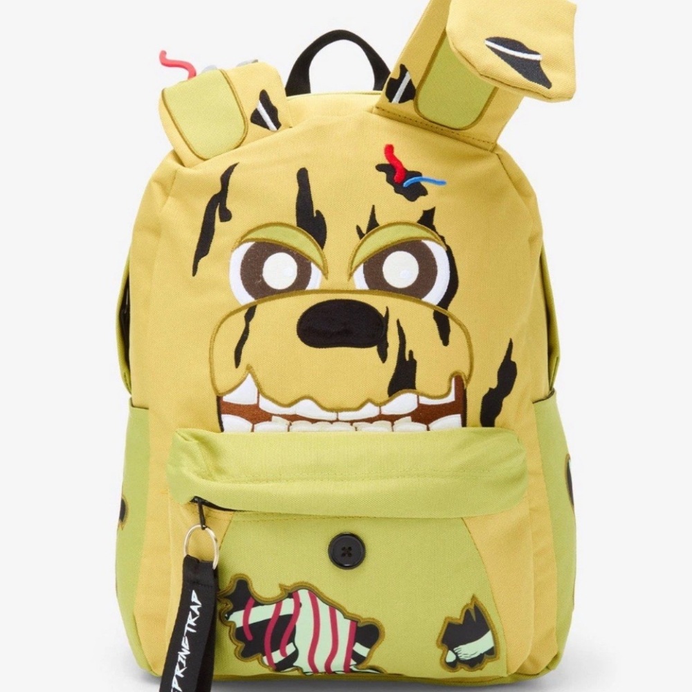 Five Nights At Freddy's FNAF Springtrap Glow-In-The-Dark Figural Backpack NEW